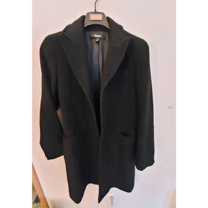 Vintage DKNY Black Wool Overcoat Women's size: 10